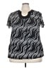 Susan Lawrence Black Short Sleeve Top Size 3X - photo 1