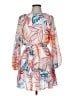 Flying Tomato 100% Polyester Print White Cocktail Dress Size M - photo 1