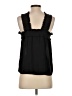 J.Crew 100% Polyester Black Sleeveless Blouse Size 4 - photo 2
