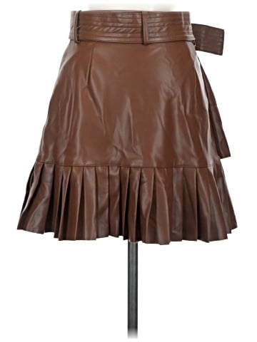 Zara Faux Leather Skirt (view 2)