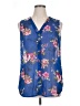 Kut from the Kloth 100% Polyester Blue Sleeveless Blouse Size XL - photo 1