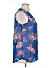 Kut from the Kloth 100% Polyester Blue Sleeveless Blouse Size XL - photo 4