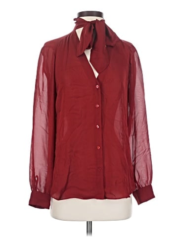 L'Agence 3/4 Sleeve Silk Top (view 1)