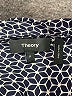 Theory 100% Silk Blue Short Sleeve Silk Top Size P (petite) - photo 7