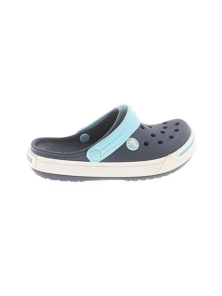 Pre-owned Crocs Kids' Clogs In Teal