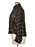 Zara Metallic Black Long Sleeve Blouse Size XL - photo 5