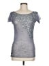 Patrizia Pepe Silver Short Sleeve Top Size EU (IT) 44 / US 8 - photo 1