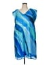 Chico's Graphic Blue Cocktail Dress Size XL - photo 1