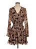Intermix Paisley Brown Casual Dress Size 4 - photo 1