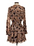 Intermix Paisley Brown Casual Dress Size 4 - photo 2