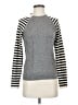 Karen Millen 100% Wool Stripes Gray Wool Pullover Sweater Size Sm (2) - photo 1