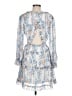 Unbranded Floral Multi Color Blue Cocktail Dress Size M - photo 2