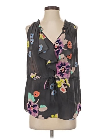 Rebecca Taylor Sleeveless Silk Top (view 1)