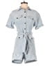 Line & Dot Tweed Blue Romper Size S - photo 1