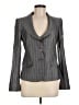 Armani Collezioni 100% Polyester Stripes Gray Blazer Size 6 - photo 1