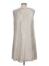 Caramela 100% Polyester Metallic Silver Cocktail Dress Size L - photo 2