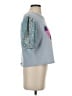 Peach Love Blue Purple Short Sleeve Top Size S - photo 4