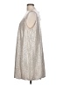 Caramela 100% Polyester Metallic Silver Cocktail Dress Size L - photo 5