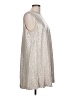Caramela 100% Polyester Metallic Silver Cocktail Dress Size L - photo 4