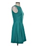 Fun2Fun 100% Polyester Solid Teal Casual Dress Size S - photo 4