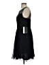 Boutique + 100% Polyester Solid Black Cocktail Dress Size 10 - photo 5
