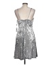Calvin Klein Metallic Silver Cocktail Dress Size 12 - photo 2