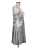 Calvin Klein Metallic Silver Cocktail Dress Size 12 - photo 4