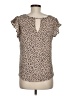 Papermoon Tan Short Sleeve Top Size M - photo 2