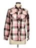Columbia 100% Polyester Plaid Pink Long Sleeve Blouse Size M - photo 1