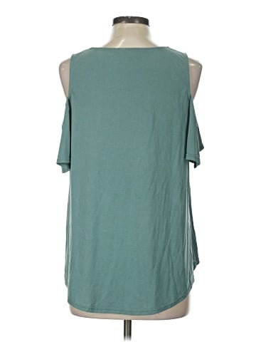 Green Envelope Short Sleeve Top (view 2)