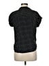 Alexander Jordan 100% Rayon Polka Dots Black Short Sleeve Blouse Size M - photo 2