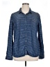 Halogen 100% Tencel Stripes Blue Long Sleeve Button-Down Shirt Size XL - photo 1