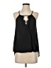 Ava & Aiden 100% Polyester Black Sleeveless Blouse Size S - photo 1