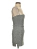 UNIF 100% Polyester Metallic Silver Cocktail Dress Size XS - photo 4