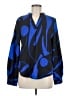 Unbranded 100% Polyester Blue Long Sleeve Blouse Size M - photo 1