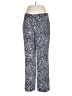 Chico's 100% Polyester Animal Print Blue Casual Pants Size L - photo 1