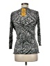 Notations 100% Polyester Gray 3/4 Sleeve Top Size M - photo 2