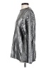 Topshop Metallic Silver Pullover Sweater Size 4 - photo 5