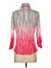 David Cline Color Block Pink 3/4 Sleeve Button-Down Shirt Size S - photo 2