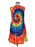 Unbranded Tie-dye Orange Casual Dress Size M - photo 2