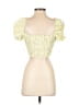 Zara Yellow Short Sleeve Blouse Size S - photo 2