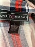 Polly & Esther 100% Polyester Plaid Ivory 3/4 Sleeve Blouse Size L - photo 7