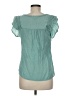 Mine Teal Short Sleeve Blouse Size M - photo 2