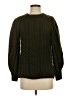 Topshop 100% Acrylic Chevron-herringbone Green Pullover Sweater Size 4 - photo 1