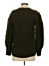 Topshop 100% Acrylic Chevron-herringbone Green Pullover Sweater Size 4 - photo 2
