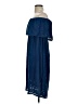 Studio West 100% Rayon Stars Blue Casual Dress Size L - photo 5