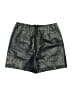 BB Dakota 100% Leather Metallic Black Shorts Size 11 - 12 - photo 2
