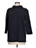 J. McLaughlin Chevron-herringbone Black Turtleneck Sweater Size L - photo 1