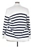 Lands' End 100% Cotton Stripes White Cardigan Size 2X - photo 2