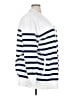 Lands' End 100% Cotton Stripes White Cardigan Size 2X - photo 4